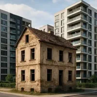 تهاتر واحد 90 متری نوساز با واحد کوچکتر