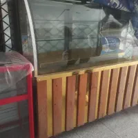 قفسه وسط ایستاده  یخچال ویترینی