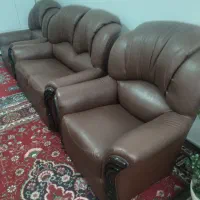 سرویس مبل چرمی ۷نفره کارکرده|دفتر کار|ماکو, |دیوار