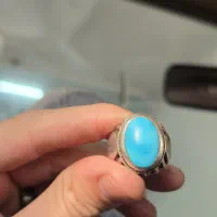 انگشترفیروزه بدون رگه اصل فیروزه