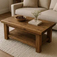 میزجلومبلی تمام چوب طبیعی روسی وودیو