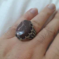 انگشتر شجر و عقیق سبز اصل|بدلیجات|کیش, |دیوار