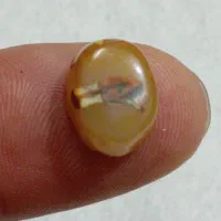 نگین مصور با نقش سرخ پوست واضح و طبیعی کلکسیونی