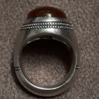 انگشتر نقره ری احمد یک عتیقه کهنه یمنی اصل