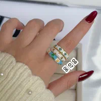 انگشتر میناکاری دستساز، فری سایز و ضدحساسیت|بدلیجات|تهران, امیرآباد|دیوار