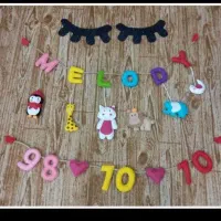 ریسه اسم کودک نمدی زیبا و شیک