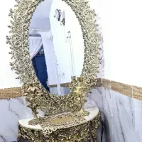 آینه کنسول و دوتا شمعدانی طرح برنز شیک