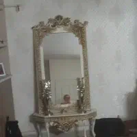 آینه همرا با پایه