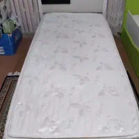 تخت تک نفره با ۲ عدد کشو بزرگ و تشک رویال تمیز|تخت و سرویس خواب|کرج, شهرک بنفشه|دیوار