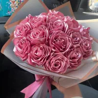 دسته گل روبانی