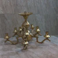 لوستر ۵ شاخه آب طلا