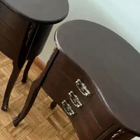 ۲عدد میز سه کشویی چوبی مناسب آباژور ولوازم تزئینی|بوفه، ویترین، کنسول|اصفهان, سعادتآباد|دیوار