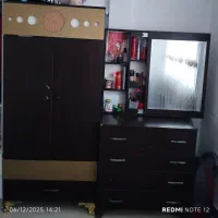 کمدو دراور با میز ارایشی کاملا سالم در حد نو