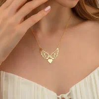 گردنبند طلا پروانه با تضمین اصالت و ارسال سریع