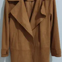 کت مخمل بلند (رنگ قهوه‌ای/عسلی) در حد نو