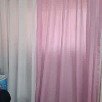 پرده حریر دو رنگ مناسب اتاق خواب