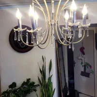 لوستر نقره ای|لوستر و چراغ آویز|تهران, وحیدیه|دیوار