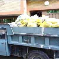 حمل نخاله و مصالح ساختمانی در میدان لاله