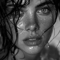 نقاشی سیاه قلم چهره