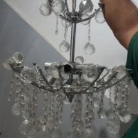 سه عدد لوستر شیشه ای درحد نو گوه