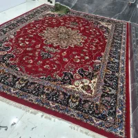 فرش۱۲متری۵۰۰شانه زرشکی شسته کاملاسالم وتمیز