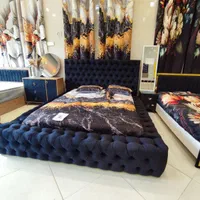 تخت خواب کینگ چستر دکوراتیک|تخت و سرویس خواب|مشهد, زمرد|دیوار