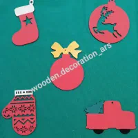 آویزهای چوبی درخت کاج|صنایع دستی و سایر لوازم تزئینی|تهران, مجیدیه|دیوار