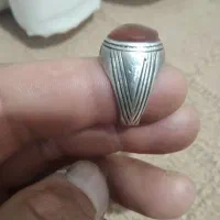 انگشتر عقیق یمنی کهنه و جزع یمانی