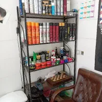 بوفه فرفورژه آهنی طبقه بندی شیشه ای سالم