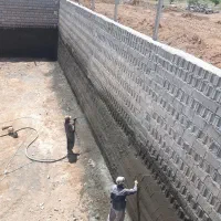 سیمانکاری سیمان کاری با دستگاه شات کریت|خدمات پیشه و مهارت|نیشابور, بلوار گلها|دیوار