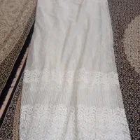 پرده تور طرح دار