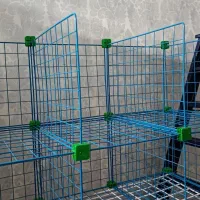 قفسه فلزی مشبک|کتابخانه، شلف، قفسه‌های دیواری|گلبهار, شهر جدید گلبهار|دیوار