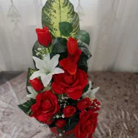 گلدان گل مصنوعی کارویی هدیه