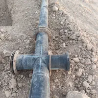 لوله پلیتلین 3فلنجه داره درحد نو