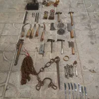 لوستر برنجی سه شاخه