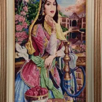 قایق عشق و لیندای زیبا خاستگاری امیلی و دختر قاجار|تابلو فرش|اصفهان, ملک‌شهر|دیوار