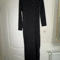 پیراهن بلند نگین و مروارید کامل سالم سایز ۴۴ تا ۴۶