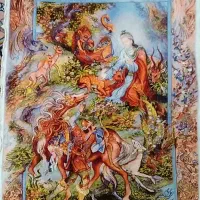 ضامن آهو|تابلو فرش|تهران, شهرک علم و فناوری|دیوار