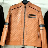 کاپشن چرم طبیعی کدد ۰۰۹۰۰ (خرید از تولیدی چرم )،،