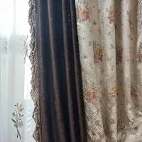 پرده ترکیهای سالم در حد نو|پرده، رانر، رومیزی|قم, هنرستان|دیوار