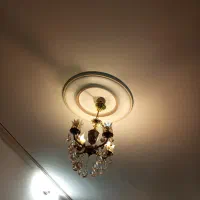 لوستر تمام برنز زیبا دو عدد|لوستر و چراغ آویز|قم, کاسه گران|دیوار