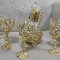 سرویس شرابخوری برنز آب طلا شده