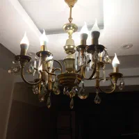 لوستر آبکاری طلا|لوستر و چراغ آویز|اراک, |دیوار