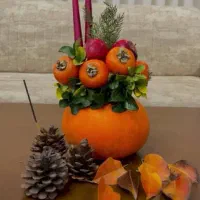 حکاکی میوه کدو هنودانه