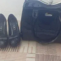 یک عددکیف یک جفت کفش مجلسی|کیف، کفش، کمربند|نیشابور, دربقاضی|دیوار