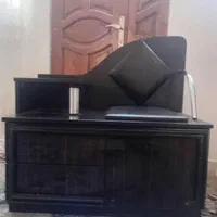 میز تلفن ام دی اف با نشیمن