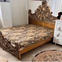 تخت خواب سلطنتی|تخت و سرویس خواب|تهران, نازی‌آباد|دیوار