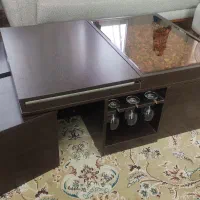 میز تخته نرد دار به همراه چهار عسلی|مبلمان خانگی و میز عسلی|شاهین‌شهر, فدک|دیوار