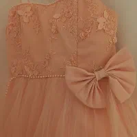 لباس عروس دخترانه صورتی نو و سالم|لباس|هشتگرد, هشتگرد قدیم|دیوار