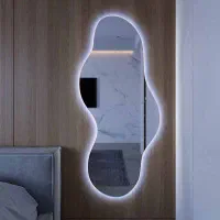 آینه دفرمه نئون دار دیواری سایز 50*160